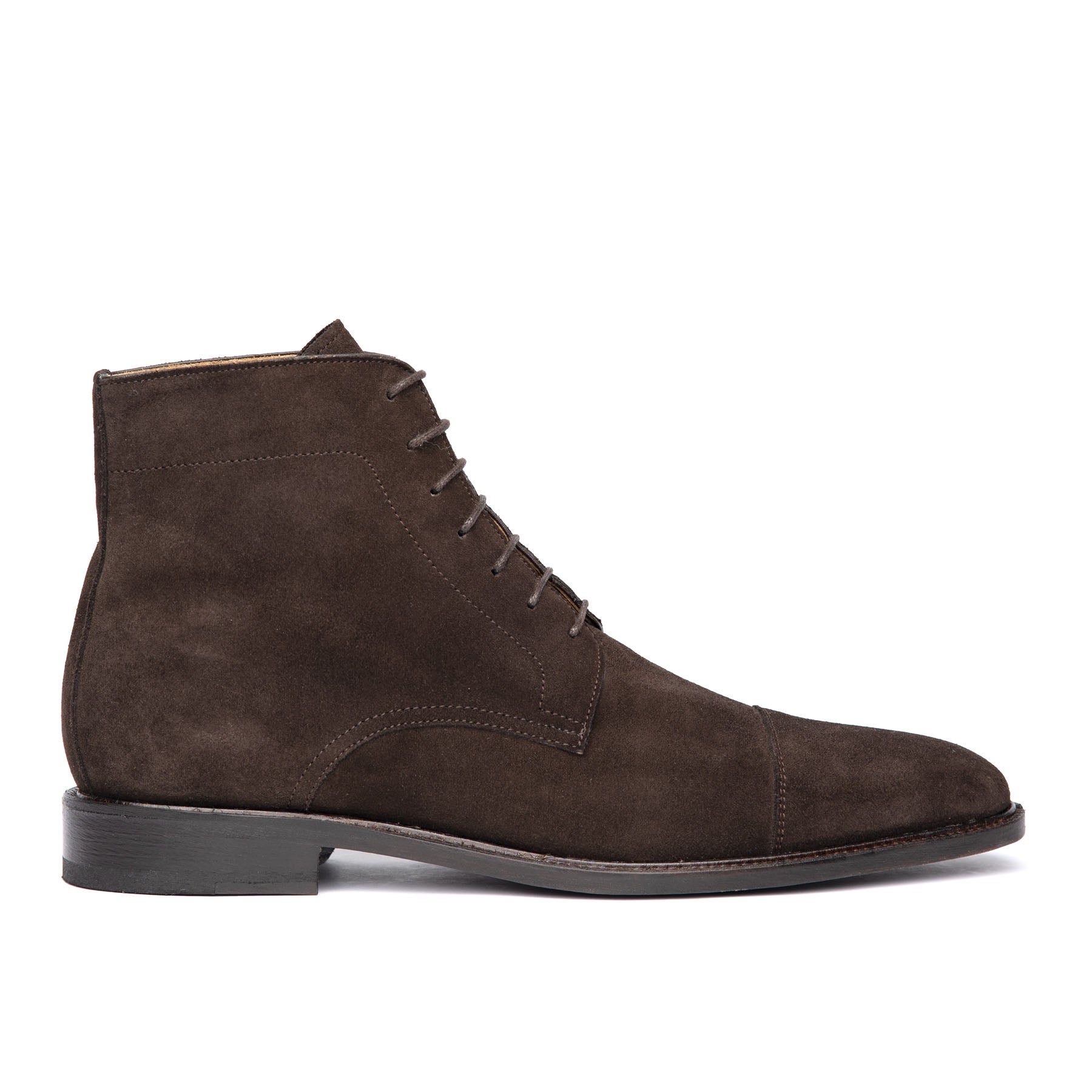 Mens suede boot made featuring 360 leather welt and welted construction for everyday wear