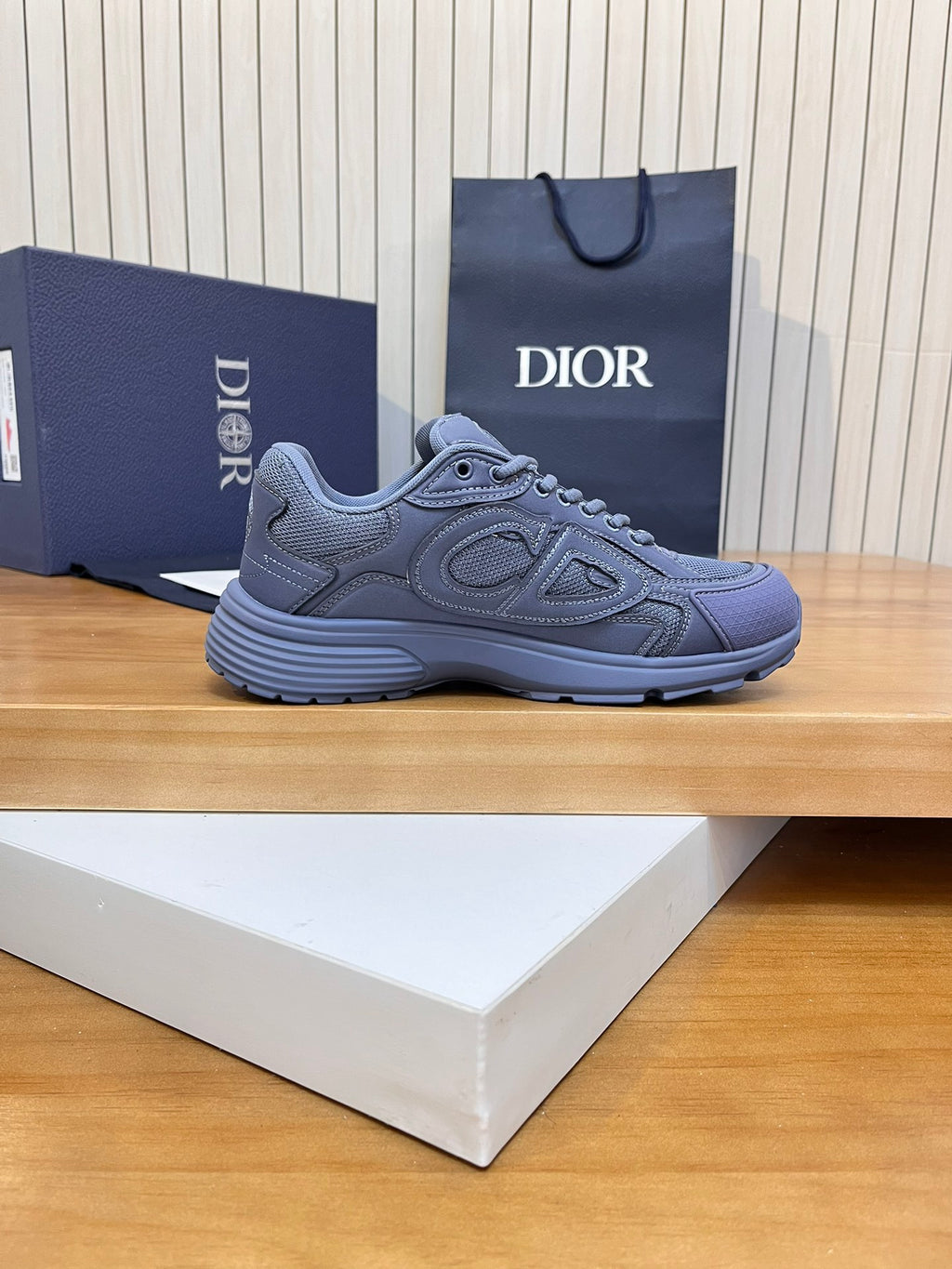 ** B30 Co-Branded Sports Sneakers - Italian Cowhide & Mesh

**