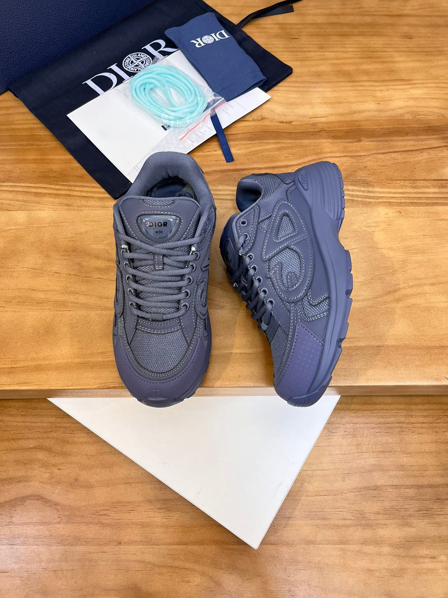 ** B30 Co-Branded Sports Sneakers - Italian Cowhide & Mesh

**