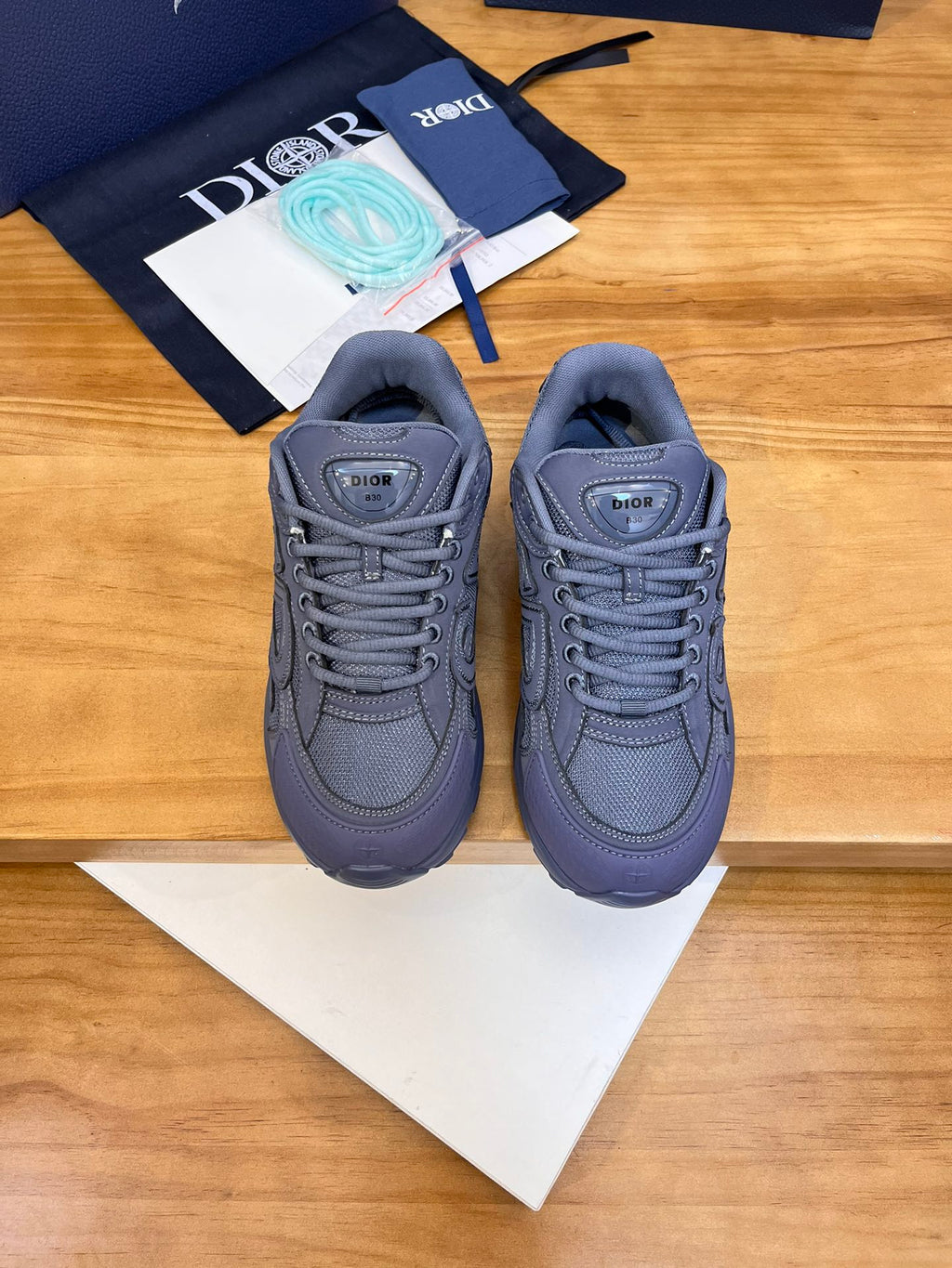 ** B30 Co-Branded Sports Sneakers - Italian Cowhide & Mesh

**