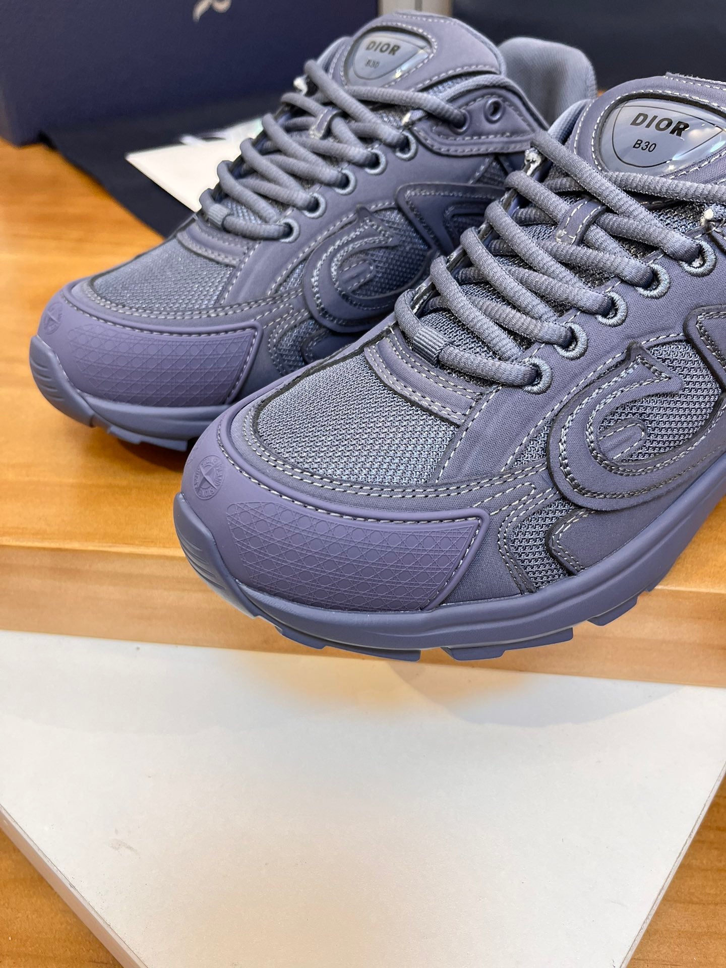 ** B30 Co-Branded Sports Sneakers - Italian Cowhide & Mesh

**