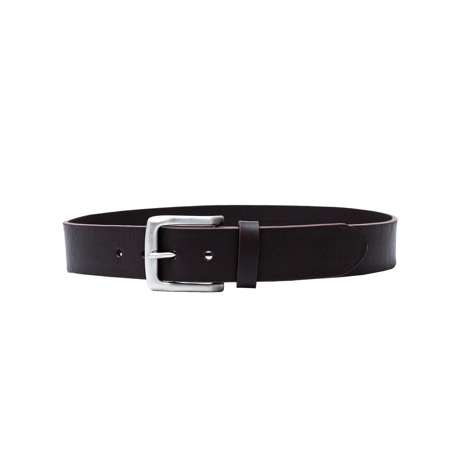 Men’s brown leather belt for jeans or chinos. Classic full grain style for casual days.