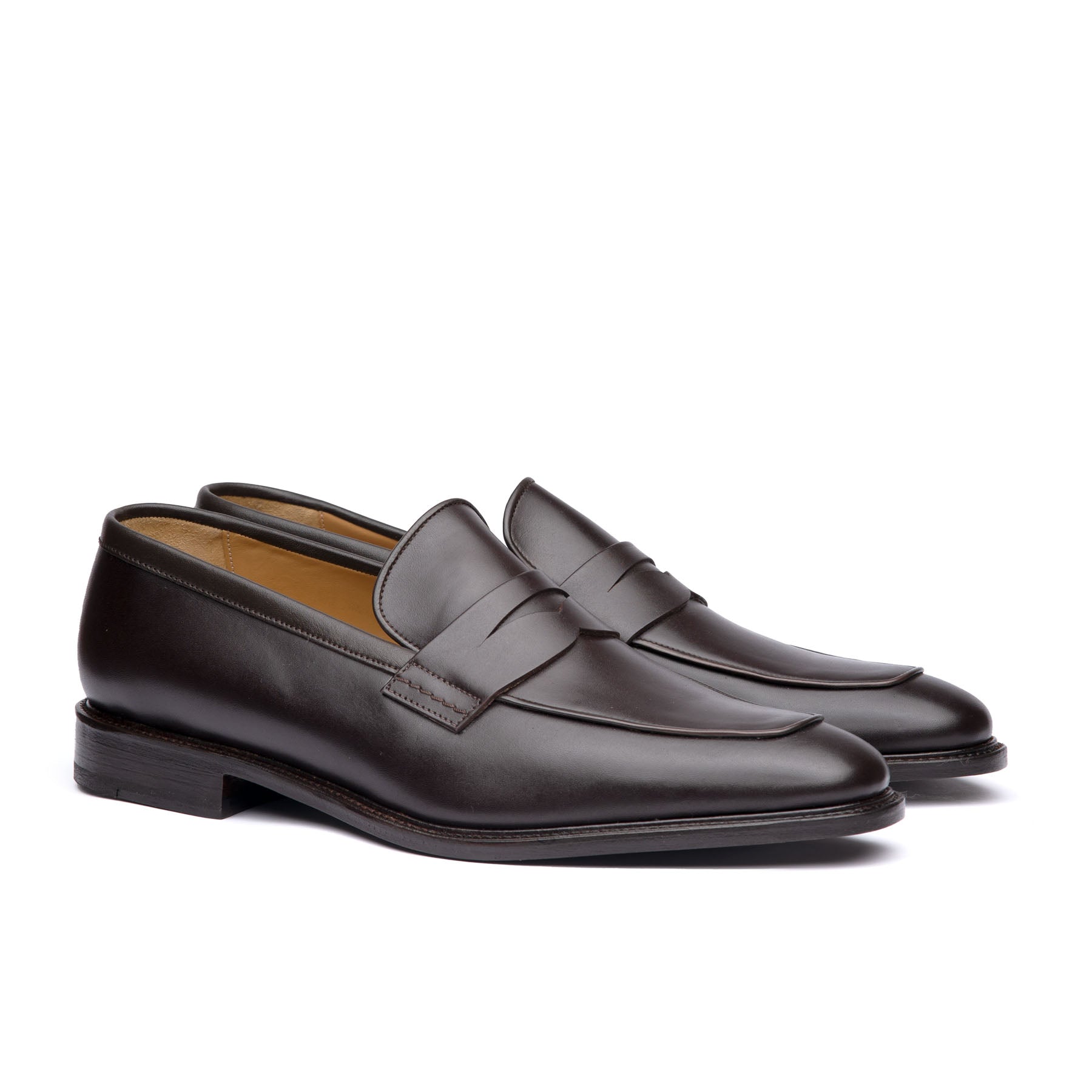 Brown mens loafers with leather sole goes with every outfit style